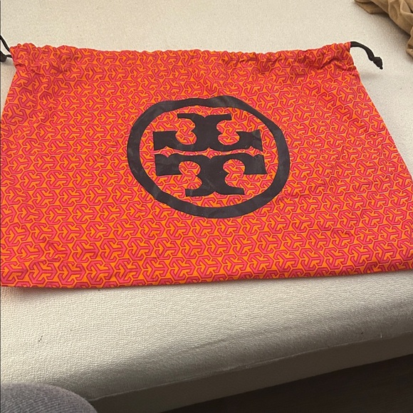 Tory Burch Orange and Pink Drawstring Bag - Picture 1 of 1